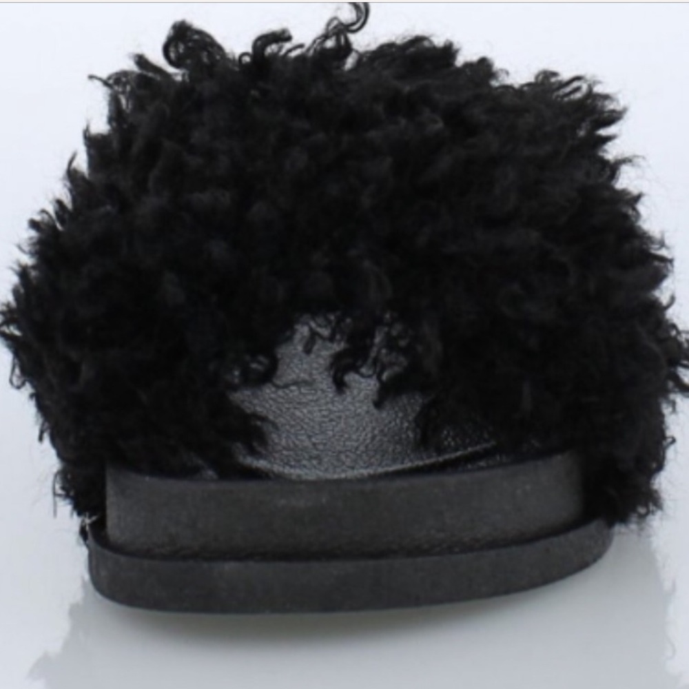 LAST 1‼️Shaggy black slides!! 🖤🖤 - Picture 6 of 6